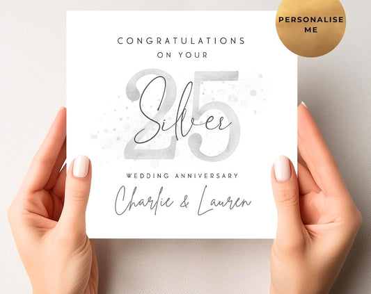 Silver Anniversary Card