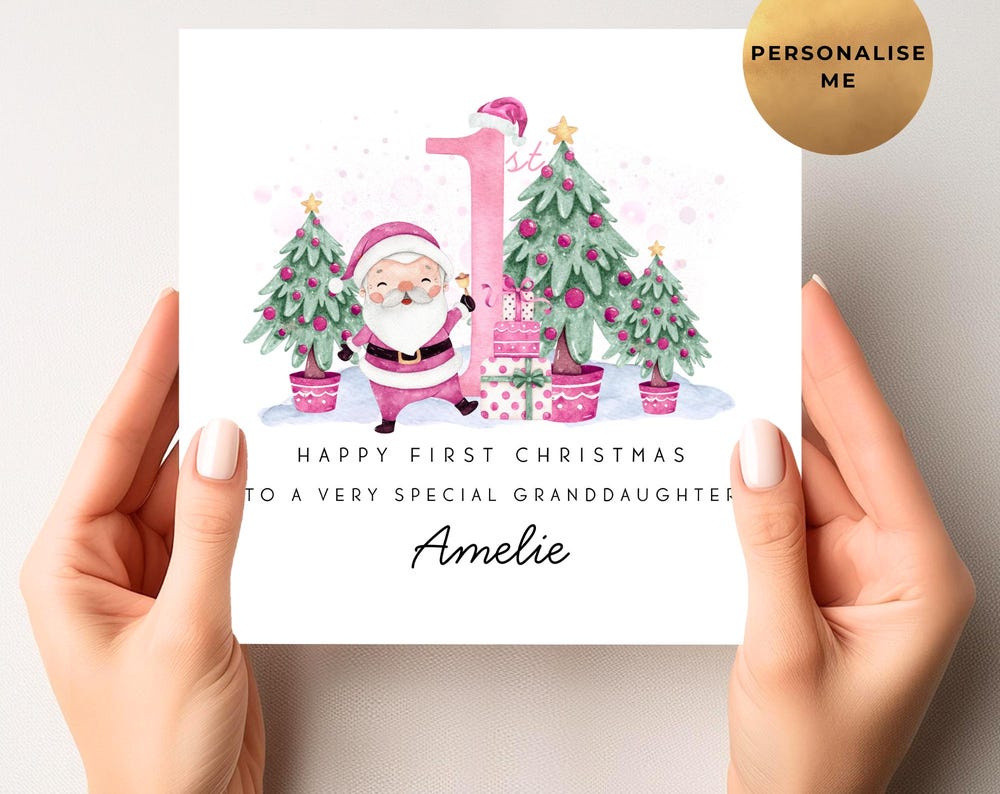 First Christmas Santa Card